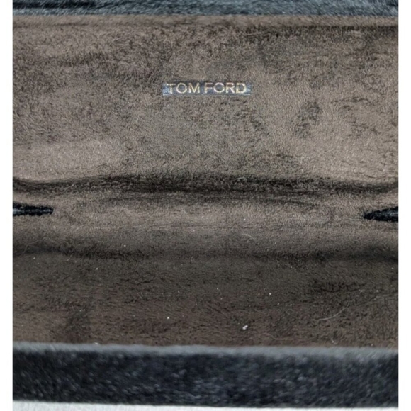 Tom Ford Black & Brown Velvet Logo Eyeglass Sunglass Case 2 of Them EUC - Picture 4 of 7